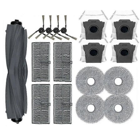 OEMG kompatibel med Dreame X40 Ultra, X40 Pro, S30 Pro Ultra Dele Tilbehør Rulle Sidebørste Fi