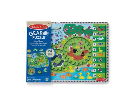 Pussel trä kugghjul djur - Lyreco - Skola och förskola - Lekmaterial - Pussel - Rampussel