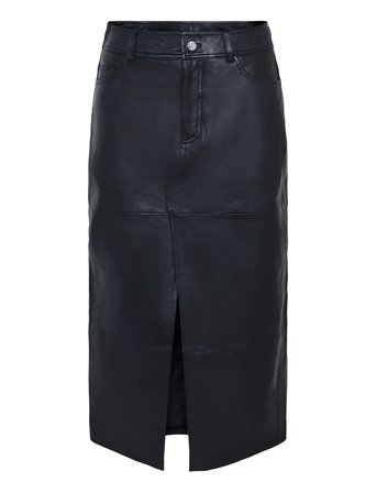 YAS | Yasmina Hmw Leather Long Skirt Noos | S