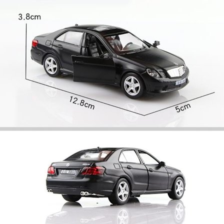 Børnelegetøj Mat Sort Farveserie Mustang Chevrolet SUV Støbte Legetøjsbiler Udsøgt Model RMZ city 1/36 Legeringsbil - Perfekt
