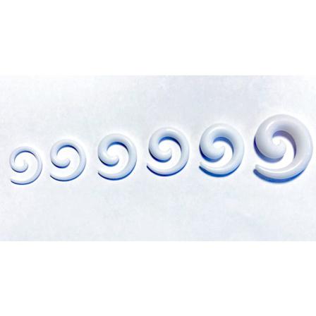 Töjnings Kit (spiraler) Från 2-8mm, 6 St Hvit