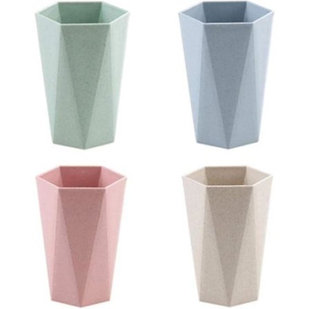 4-delad molntandborste mugg, munsköljningsmugg, tandborste mugg, rese tandborsthållare, tandborsthållarset