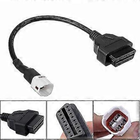Passer til Yamaha Motorcykel 3 og 4 Pin Obd2 Fejlkode Diagnostisk Kabel Adapter Værktøj