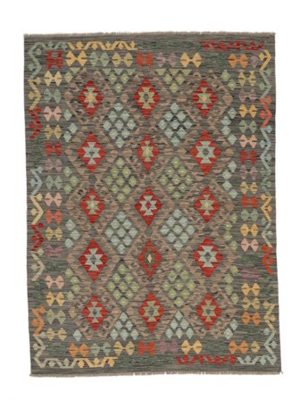 Mały Kilim Afgan Old Style Dywan 151X203 Wełna