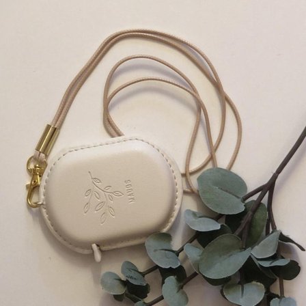 Mauds Målebånd m/snor Kremhvit