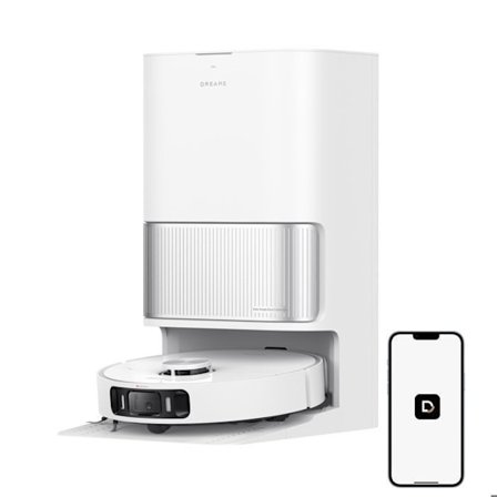 Dreame L40 Ultra AE 2i1 robotdammsugare med moppfunktion, sugkraft 19000Pa, anti-trassel, vit