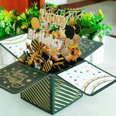 3D Pop-up bukett pappersblommor 6 6