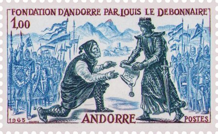 Fransk Andorra 1963-1964 - MICHEL 181 - Postfrisk