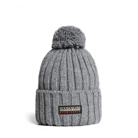 Napapijri, Beanies Grijs, Heren, Maat:ONE Size