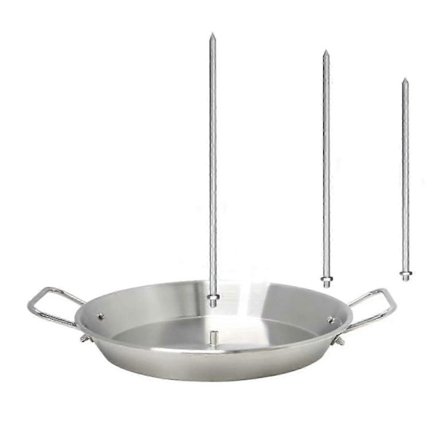 Al Pastor Varras Pystysuora Varras Grilliin 9 Tuuman Ruostumattomasta Teräksestä Valmistettu Varrasteline 3 Irrotettavalla Piikillä Brasilialainen 