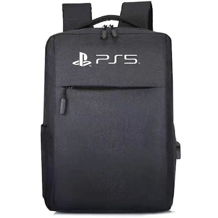 Rygsæk til rejse med PS5, vandtæt nylon taske, beskyttende opbevaring til Playstation 5-spilkonsol og controllere