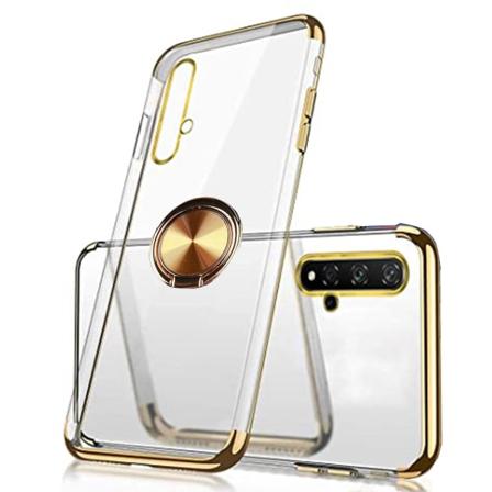 Praktisk cover med ringholder - Huawei Nova 5T Guld