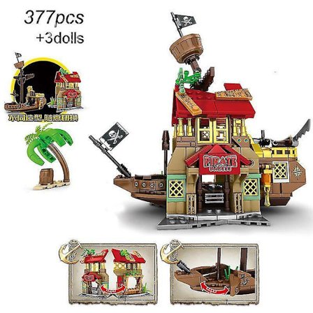 The Adventure Pirate Ship Building Blocks Toys Children's Constructor Expert Ideas Diy Bricks Compat Children Kids Giftsno Original Box2
