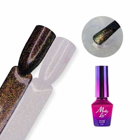 Mollylac - Top no wipe - Golden Flower - UV-gel/LED - Topcoat