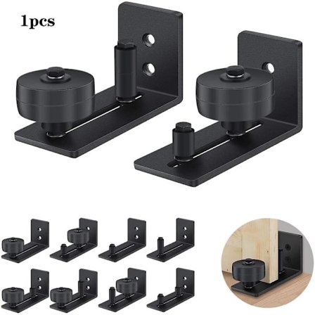 Skydedørssystem Løbeskinne, Gulvstyring Skydedør, Justerbar Gulvrullestyring Med Skruer, Meget Velegnet Til Alle Skydedøre