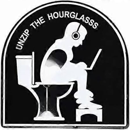 5-minutters toilet timeglas sandtimer, badeværelses- og toilet timeglas med sjove tryk, timeglas til at opbygge tidsvisning, sjov gave