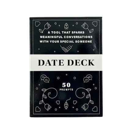 50 stk. Intimitet, Legacy Deck, Date Deck Kortspil til at fortsætte med at uddybe forbindelsen og samtalen med din partner - Sort