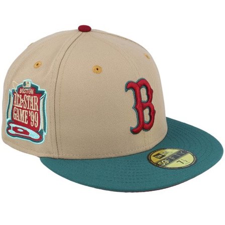 New Era - MLB Beige fitted Keps - Boston Red Sox Tropical Touch 59FIFTY Asg Camel Fitted @ Hatstore