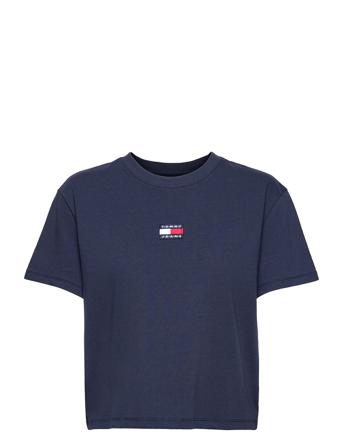 Tjw Tommy Center Badge Tee T-shirts & Tops Short-sleeved Blå Tommy Jeans