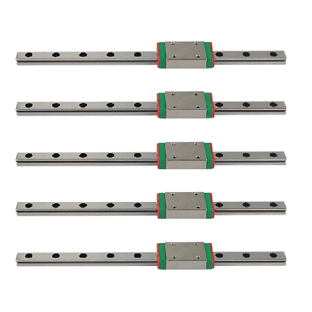5 stk. Voron 3D-printer Original Lineær Guide 15cm Lineære Skinner DIY MGN7H Lineære Skinner Vogn