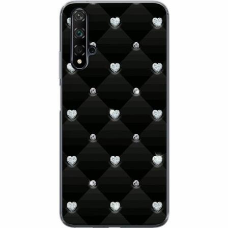 Huawei Nova 5t Genomskinligt Skal Bling Heart