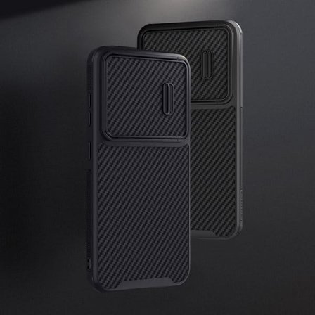 Nillkin Synthetic Fiber S-etui for Samsung Galaxy S23+, kameradeksel, svart