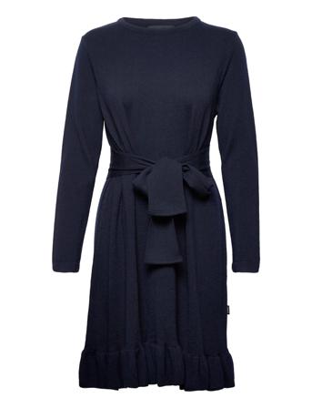 Emmy Merino Dress Dresses Knitted Dresses Navy Ella&il