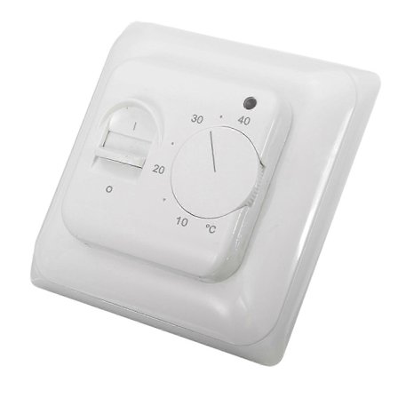 Vit 230v 16a Mekanisk Golvvärme Termostat Temperaturkontrollbrytare Med Golvgivare