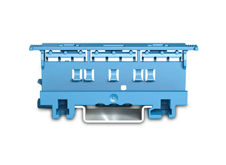 Wago Holder for 221 serien DIN skinnefeste Blå (1stk)