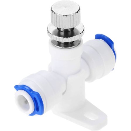 Omvänd osmos 1/4" slang RO Vattenflödesjustering ventil Regulator Vattenflödeskontroll Ventilkoppling Anslutning Vattenhastighetsregulator