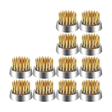 12-pack blomstergrodor, Kenzans runda blomsterarrangörer Mini blomstergrodor stift, 0,9 tum blomma