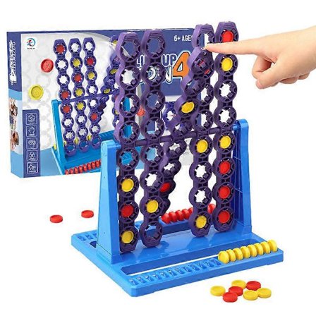 Connect 4 Spin Spil Sæt Traditionelt Familiemoro Brætspil Strategi Legetøj Til Børn