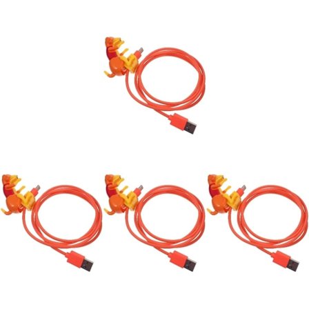 4 stk. Rogue Dog Data Kabel Hunde Ladekabel Oplader Kreativt Ladekabel