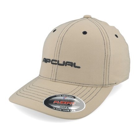 Rip Curl - Beige flexfit Cap - Pill Cap Khaki Flexfit @ Hatstore