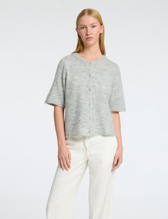 Selected Slflulu 2/4 Knit Cardigan Noos - Grey - XS