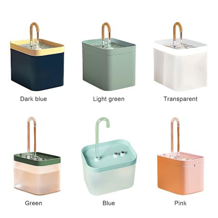 2023 Kattevandfontæne - Automatisk Drikkevandsfontæne til Kæledyr, 1,5 L Vanddispenser til Hunde, Filtre til Kæledyr