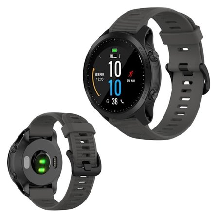 Garmin Forerunner 945 / Fenix 5 Plus / Approach S60 klockarmband i silikon - Grå