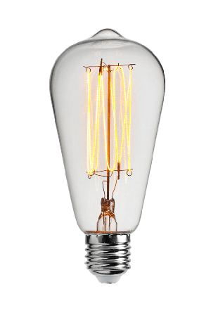 Unison EDISON LED navigation klar Belysning Transparant 64x142mm