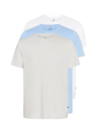 Majermane 3-Pack Tops T-Kortærmet Skjorte White Matinique