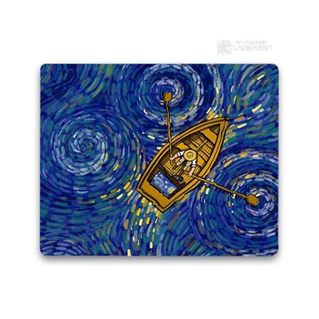 Lille musemåtte Tegneserie Van Gogh Illustration Pc Gamer-skab Tangentbord Skrivebordsunderlag Computerspil tilbehør Musemåtte Animemåtter JH003773 