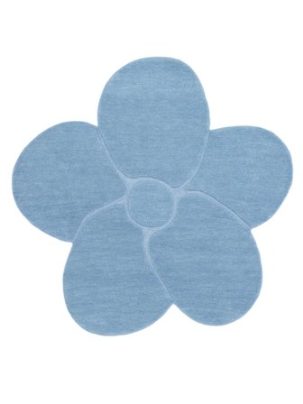 Kinderteppich Klein Vera - Blau Ø 150 Wolle, Im Modernen Stil