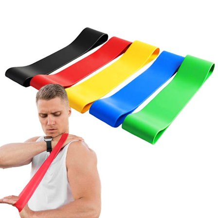 Elastiske fitnessbånd til hjemme-/træningscenterøvelser, elastiske bånd, elastiske bælter, til pull-ups, pilates, balder, ben