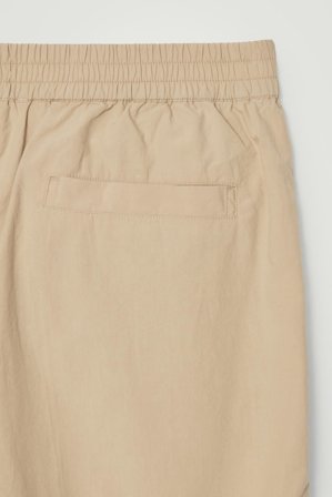 COS Men's Shorts In Cotone Elasticizzato in Beige