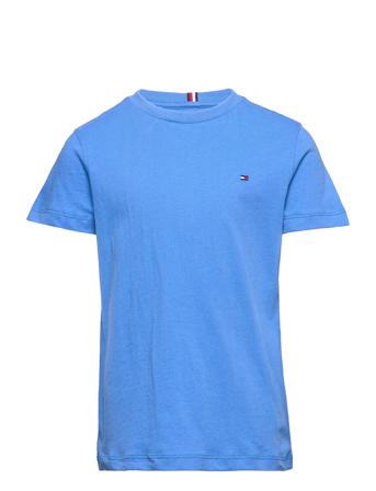 Essential Cotton Tee S/S T-shirt Blå Tommy Hilfiger