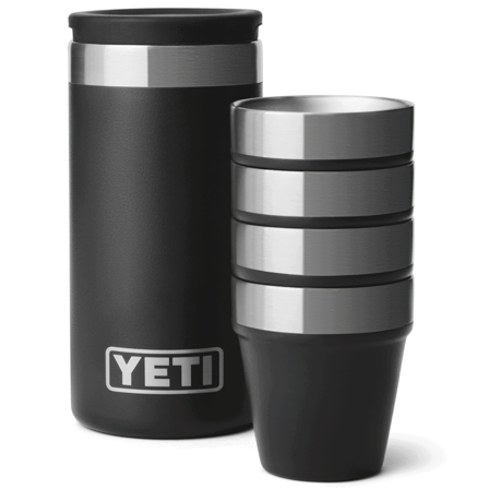 Yeti Rambler Shot Glasses with Carrying Case Black