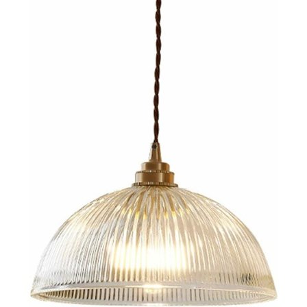 Vintage-tyyliin tehty teollisuusmainen kirkas lasikupu riippuvalaisin E27 kuparimessinkipohjalla Loft-kattokruunu Riippuvalaisin (30cm) KLB