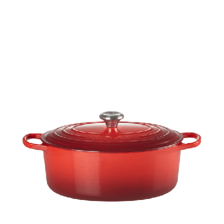 Le Creuset Oval Gryta Gjutjärn 31 cm Cerise 6,3L Grytor Röd 6,3 L /