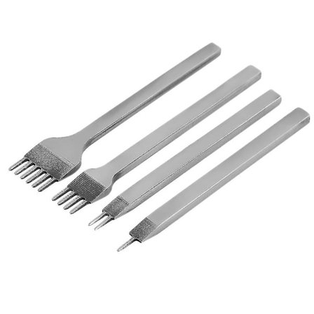 3mm Læderhåndværk Værktøjer Hulstansning Syning 1+2+4+6 Takker