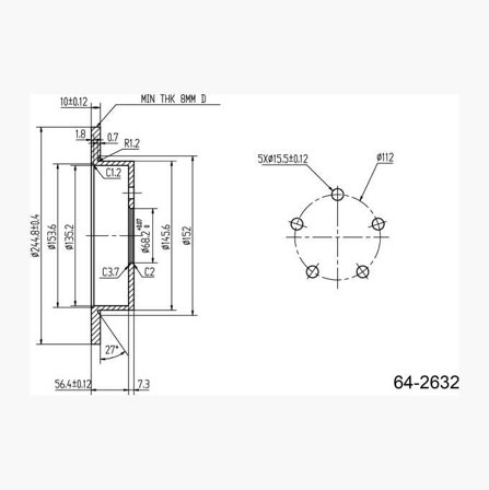 Bromsskiva - Biltema