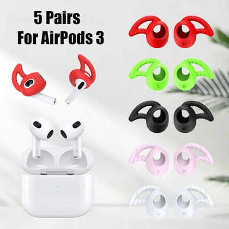 5 par mjuka silikonöronproppar för Air Pods 3